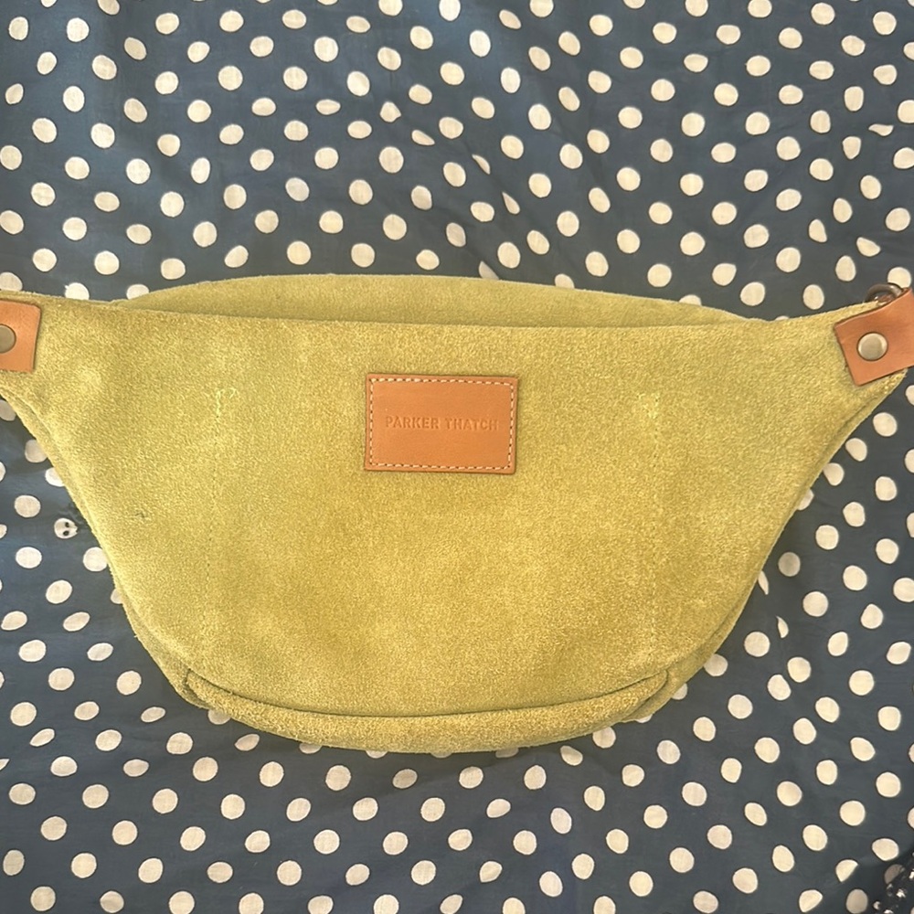 PARKER THATCH mini green suede sling. Sold out online used once. No flaws. - Picture 3 of 4